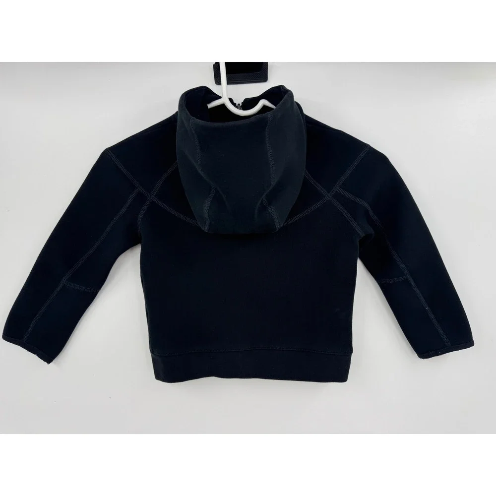 Nike Tech‎ Fleece Full Zip Hoodie Black Toddler Boys 4T Jacket 3-4 YRS